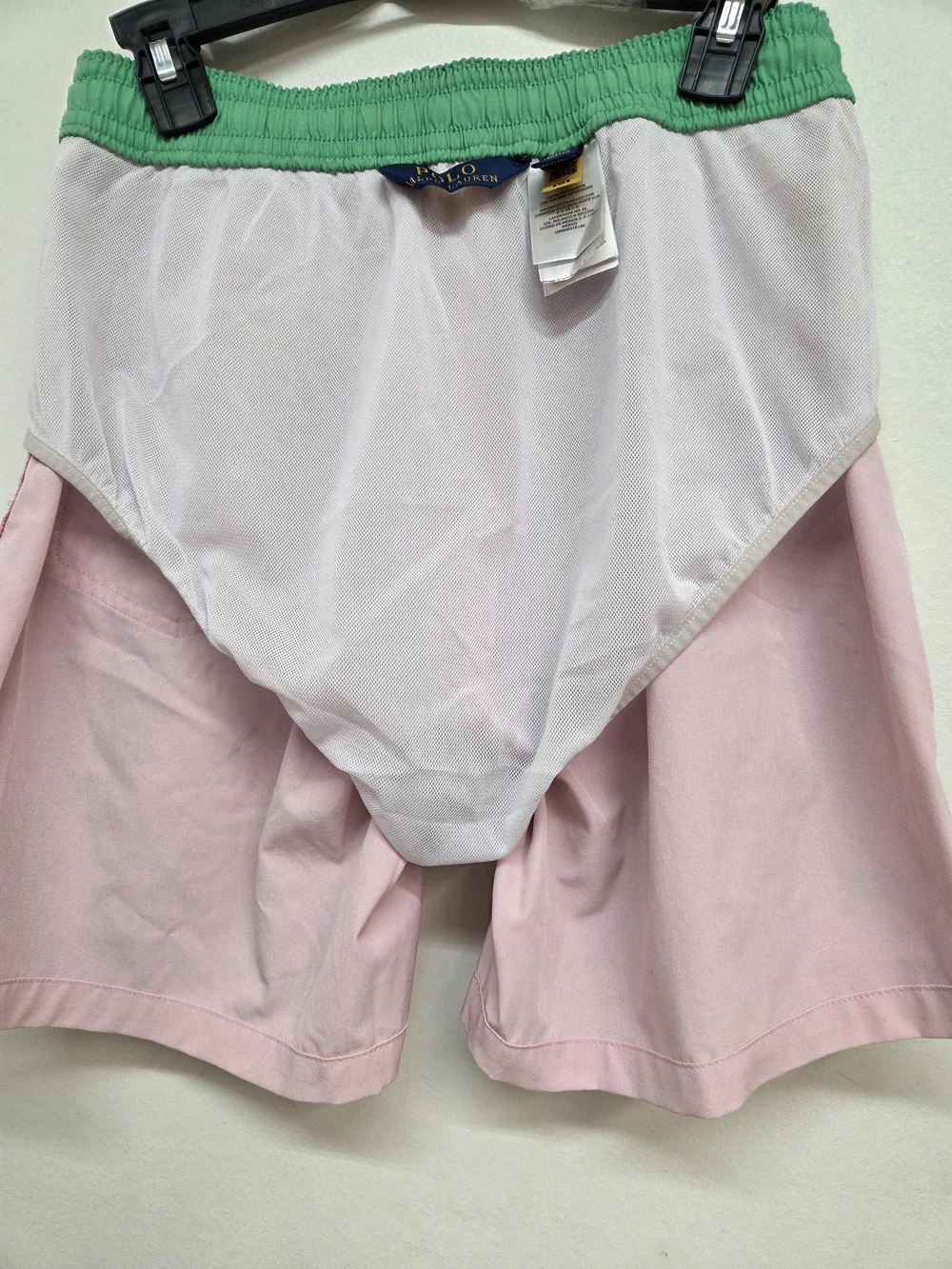 Polo by Ralph Lauren Light Pink Athletic Shorts with Green Pony
